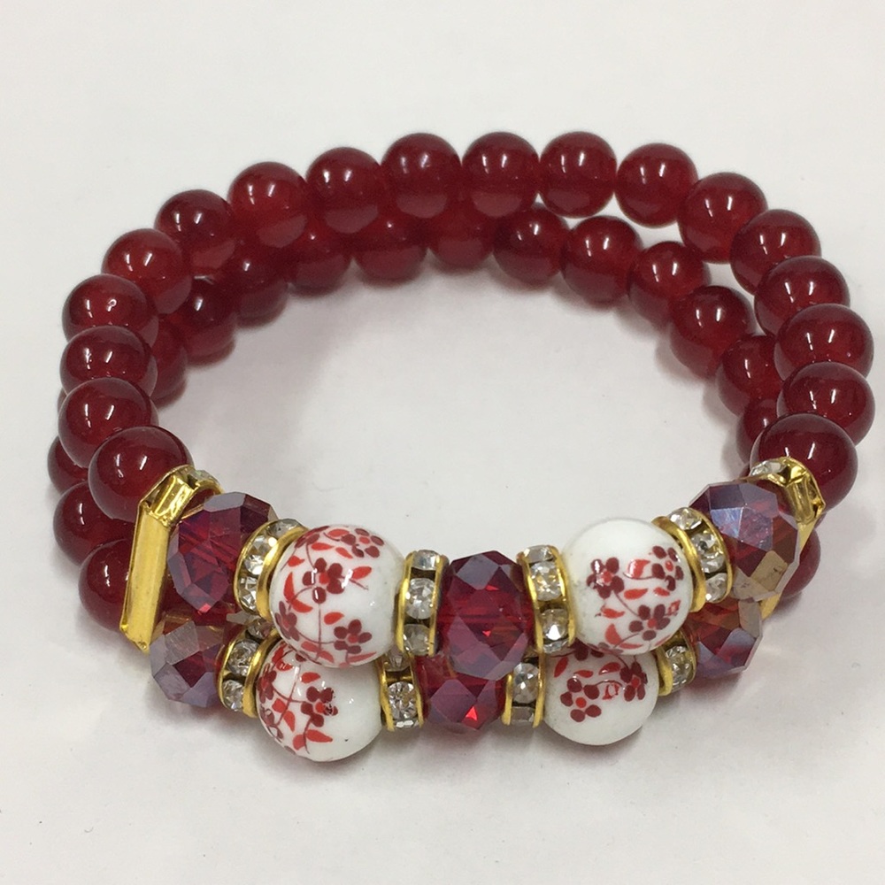 Ladies Stretchy Double Bracelet